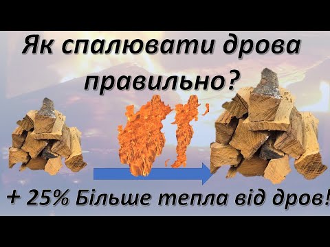 Видео: Як отримати до плюс + 25% тепла від дров додатково. Проводимо два експерименти. Вплив режиму горіння