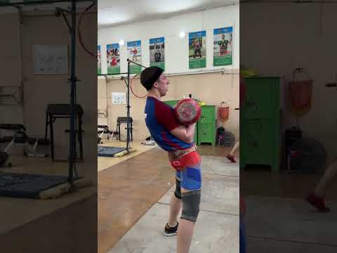 Видео: Длинный цикл 5 минут 42 раза , 32кг гири