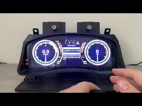 Видео: Цифровая приборная панель для Toyota Land Cruiser Prado 120 и Lexus GX470 Есть русский язык