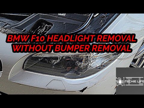 Видео: Снятие фары BMW 5 серии F10 без снятия бампера