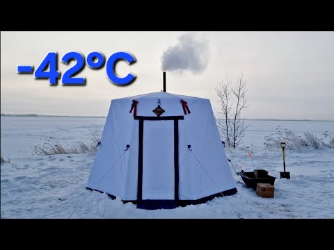 Видео: МОРОЗ - 42°. НОЧУЕМ С ЖЕНОЙ В ТЕПЛОЙ ЮРТЕ С ДОМАШНИМ КОМФОРТОМ!