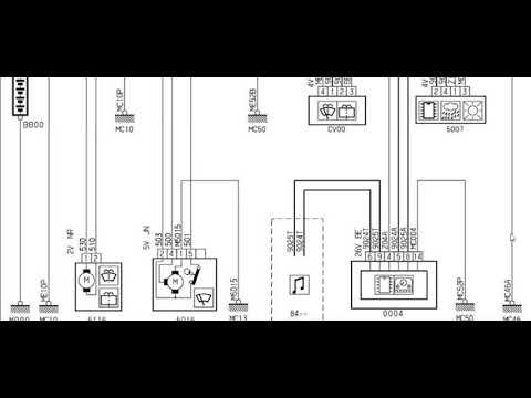 Видео: Citroen C4 электросхема стеклоочистителей и омывайки стекол