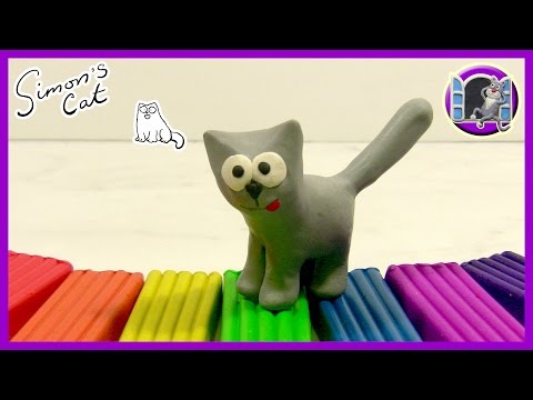 Видео: КОТ САЙМОНА ИЗ ПЛАСТИЛИНА | Видео Лепка