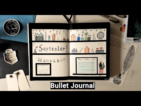 Видео: Оформление ежедневника Bullet Journal на Сентябрь 2023