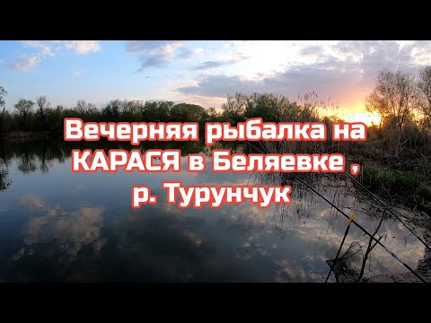 Видео: Вечерняя рыбалка на карася и карпа в Беляевке р.Турунчук