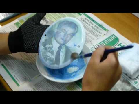 Видео: Печать на металлокерамическом овале