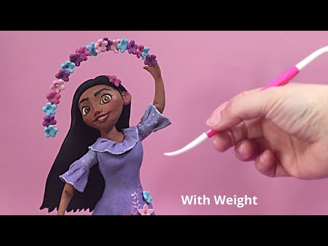 Видео: Делаем Изабель Мадригал из помады или глины - Encanto Disney Cake Topper