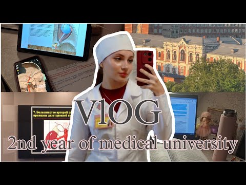 Видео: *vlog* 2 курс медицинского // первые недели