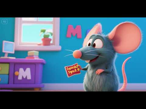 Видео: «М» как мышь – Писк-писк-М! 🐭🔤🎶 | Песня про алфавит и фонетику для детей