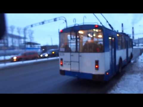 Видео: Троллейбус Санкт-Петербурга 9-45: ВЗТМ-5284 б.1839 по №46 (15.01.19)