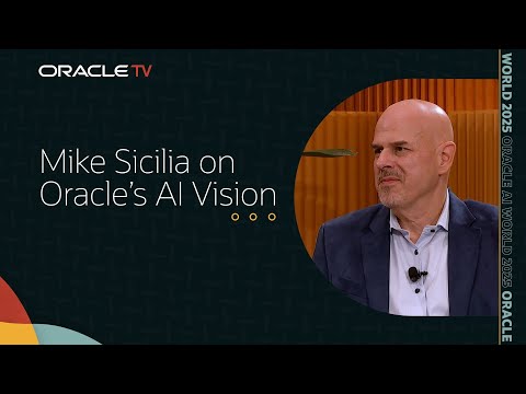 Видео: Майк Сицилия о встроенном, а не прикрученном ИИ: Oracle TV на Oracle AI World 2025