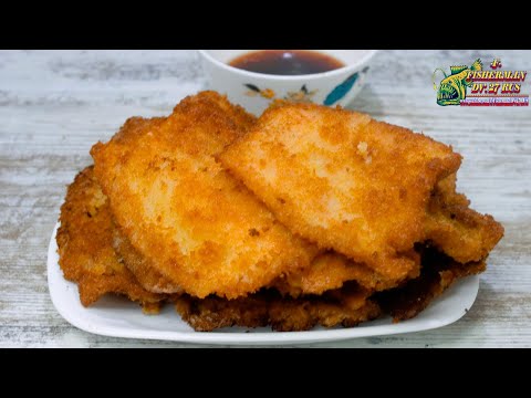 Видео: Отбивная из кальмара по-Камчатски, Хрустящий, вкусный жареный кальмар.