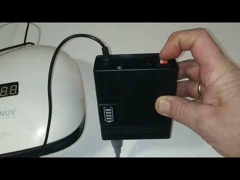 Видео: Автономный блок фрезера для маникюра.     Как сделать  маникюр при отключении элетропитания