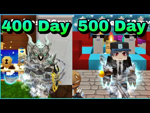 Видео: Я провёл 500 дней || Skyblock Blockman Go
