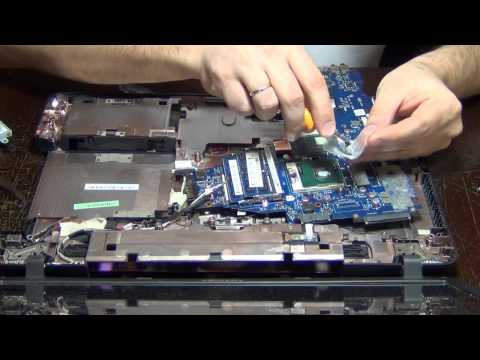 Видео: Ноутбук Toshiba Satellite C660 замена процессора.чистка.