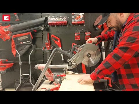 Видео: Einhell Аккумуляторная торцовочная пила TE-SM 36/10 L . Тест на производительность.