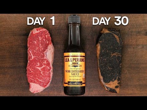 Видео: Я вымачивал стейки в соусе W в течение МЕСЯЦА и съел их!