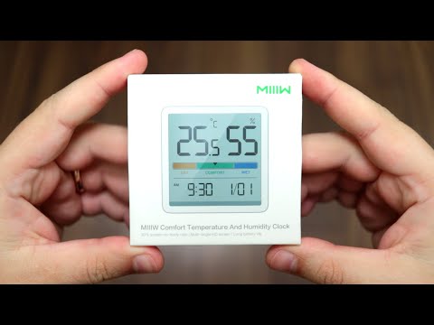 Видео: XIAOMI MIIIW NK5253 Temperature Humidity Clock ► МЕТЕОСТАНЦИЯ СЯОМИ / ЧАСЫ + термометр + гигрометр