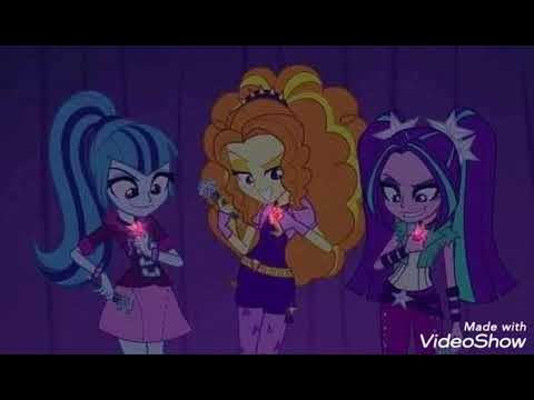Видео: Девушки из эквестрии Радужный рок Битва текст песни