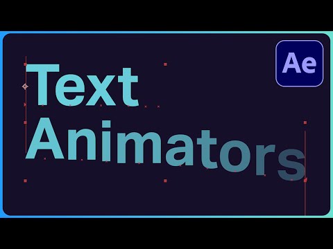 Видео: Аниматоры текста для начинающих — Учебное пособие по шрифтам в After Effects