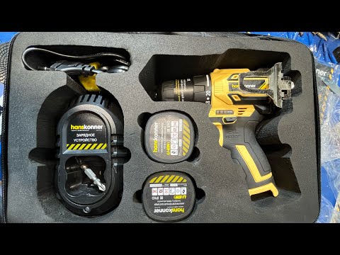 Видео: Шуруповерт #hanskonner 14 в ,  тесты и отзыв !