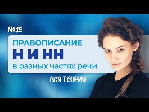 Видео: Ролик №15. Правописание Н и НН в разных частях речи. Вся теория