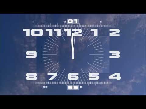 Видео: Часы Первого канала (реконструкция с облаками 2000-2011, вечерняя музыка)