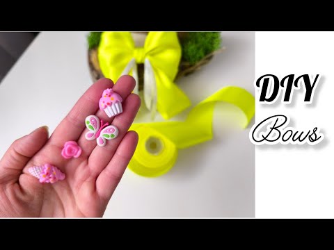 Видео: DIY/ Яркий большой бант на длинные волосы. Трендовый бант из атласной ленты.