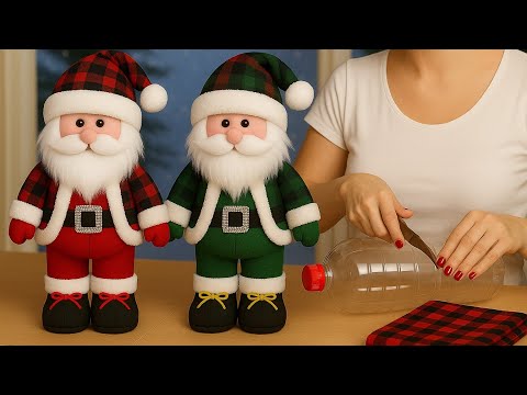Видео: 😍Результат потрясающий/💥Этот Санта-Клаус сделан из переработанного материала/🎄48 см