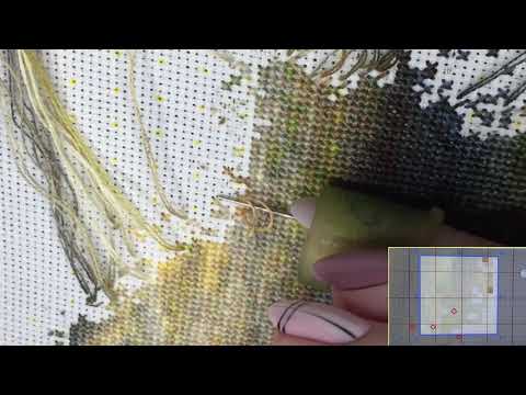 Видео: 100 крестиков  многоцветки методом парковки по цветам.