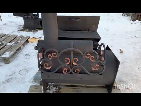 Видео: Банная печь ,камера дожига .