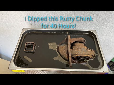 Видео: Очистка Sonic Cleaner и борьба с ржавым куском 8 3/4 дюйма