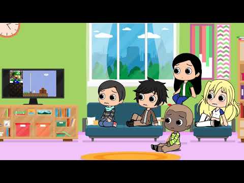 Видео: Нейс и его друзья реагируют на Weegeepie Plays Cat Mario (Часть 2) (Gacha Life)