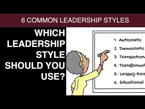 Видео: 6 наиболее распространенных стилей лидерства (с примерами)