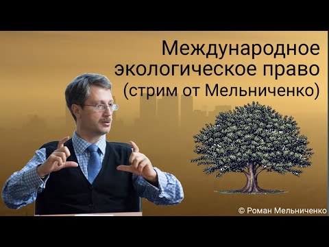 Видео: Международное экологическое право (стрим от Мельниченко)