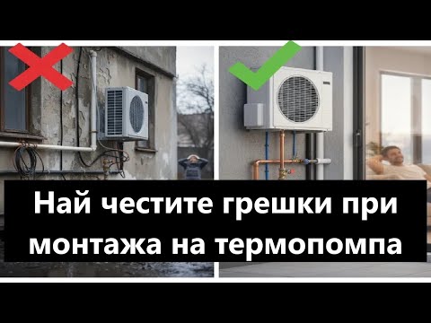 Видео: Най честите грешки при монтажа на термопомпа