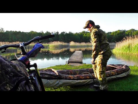 Видео: Разведка по щучьему озеру. Вело-водная рыбалка. Рыбалка на спиннинг!