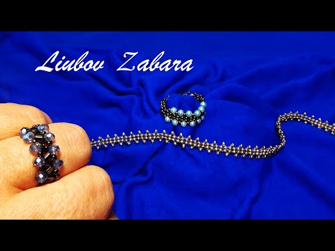 Видео: Изящная цепочка, и 2 колечка по  её схеме. Graceful chain, and 2 rings on her diagram.