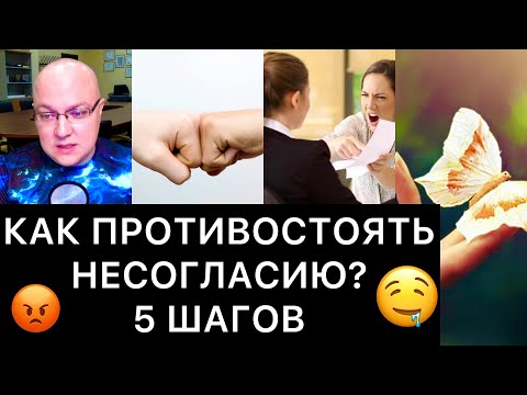 Видео: КАК ПРОТИВОСТОЯТЬ НЕСОГЛАСИЮ? 5 ШАГОВ