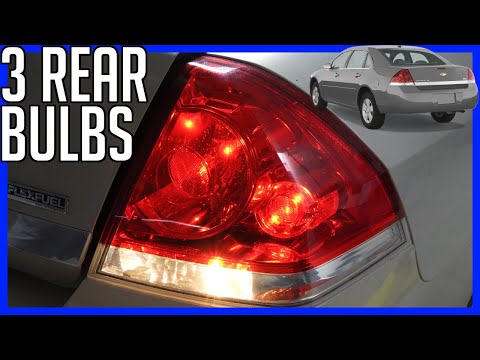 Видео: Как заменить задний стоп-сигнал, габаритный фонарь, лампу заднего хода на Chevrolet Impala 2006-2...