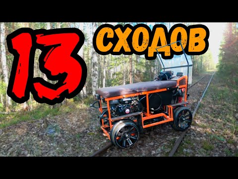 Видео: На дрезине в Смолянку по узкоколейке. Коми.