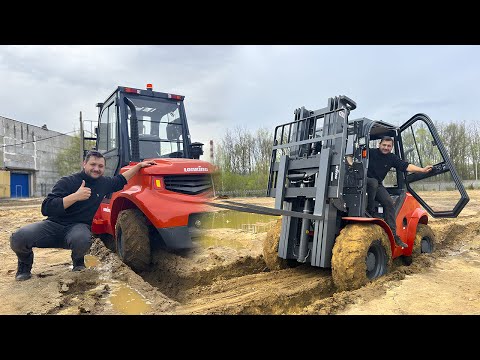 Видео: ЗАСТРЯЛИ на ПОГРУЗЧИКЕ? Тестируем новый полноприводный вилочный погрузчик — Lonking CPCD35
