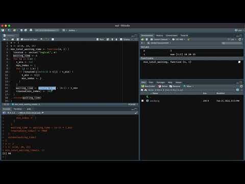 Видео: Задача об очереди пациентов на языке R