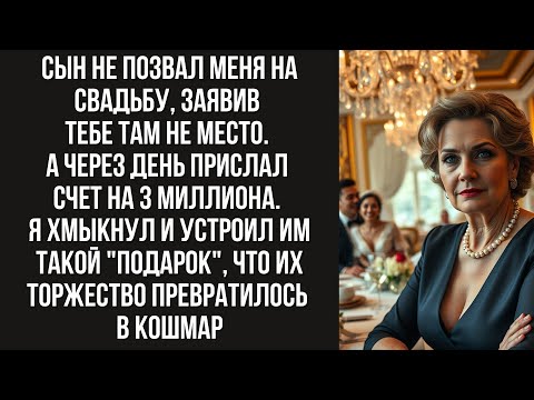 Видео: Сын не позвал меня на свадьбу, заявив: «Тебе там не место». А через день прислал счет на 3 миллиона