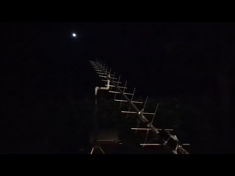 Видео: 70 см EME "Moonbounce" на заднем дворе, любительская радиостанция 432 МГц Земля Луна Земля