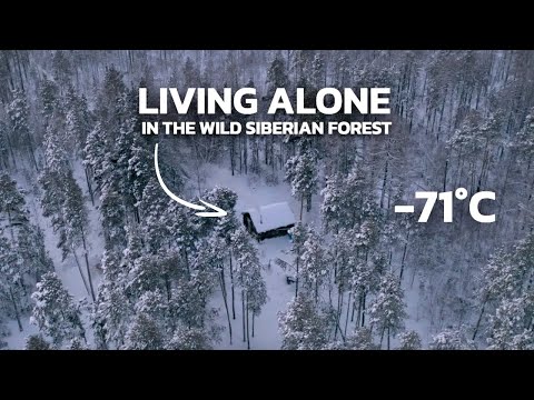 Видео: Жизнь отшельника в Якутии | выживает один в лесу при -71°С