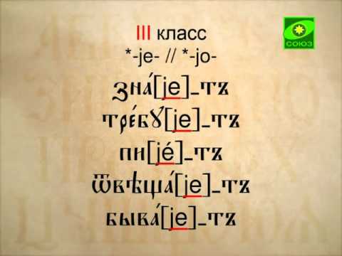 Видео: Глагольные классы