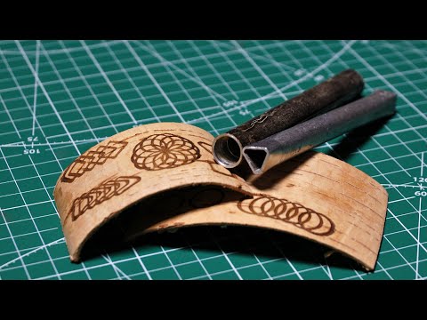 Видео: Простые ударные штампы для бересты. №2