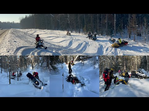 Видео: Запрудские Ложки,вернулись не все Пухляк и Речки Снегоходы snowmobile Aodes Yamaha Stels brp Rm