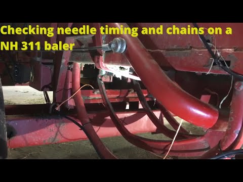 Видео: Проверка синхронизации игл и регулировка цепей на пресс-подборщике New Holland